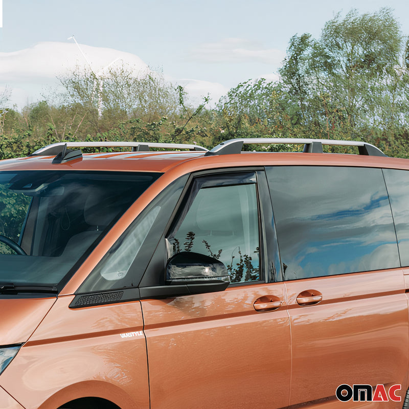 Barres De Toit Longitudinales pour VW T7 Multivan 2021-2025 Alu Gris 2x L1/L2