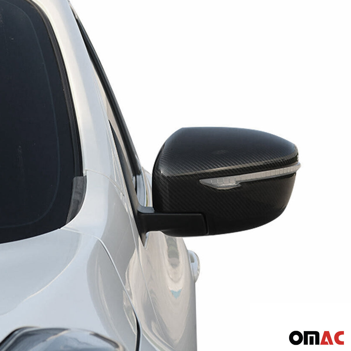 Coques de Rétroviseurs pour Nissan Juke 2014-2019 en Carbone Noir