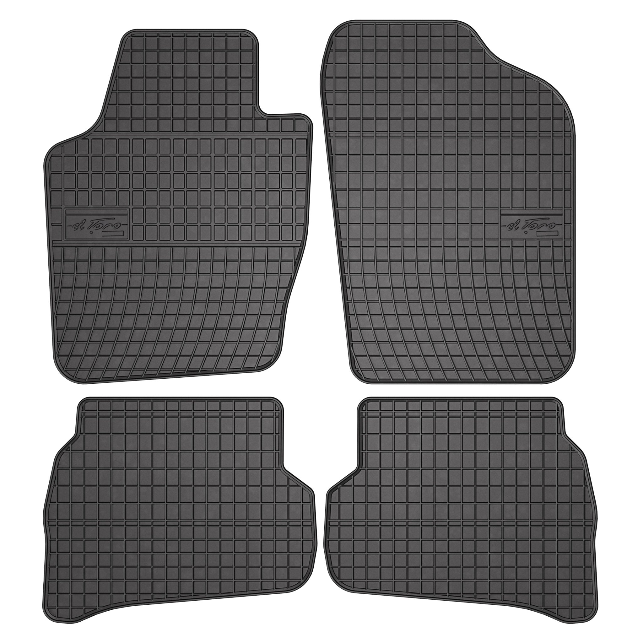 OMAC Tapis de Sol pour VW Polo 2009-2017 Caoutchouc Noir