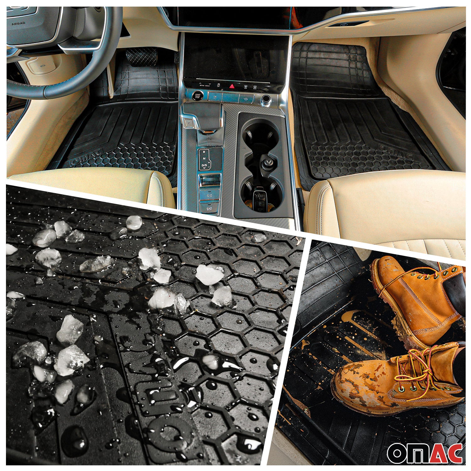 2020-2026 Polestar 2 Kit Tapis de sol et coffre noir TPE