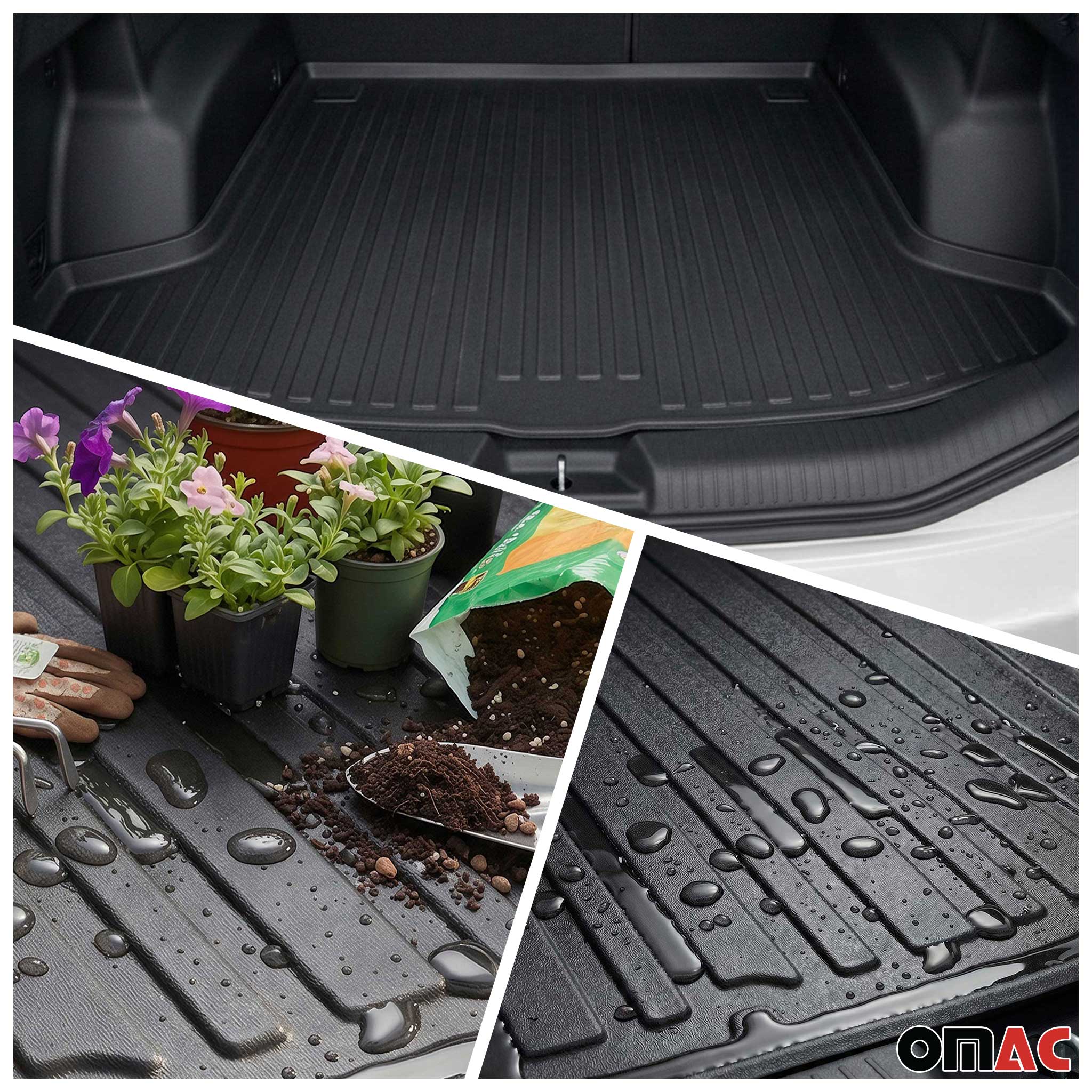 2013-2022 Chevrolet Trax / Buick Encore Kit OMAC Tapis de sol et coffre TPE Noir