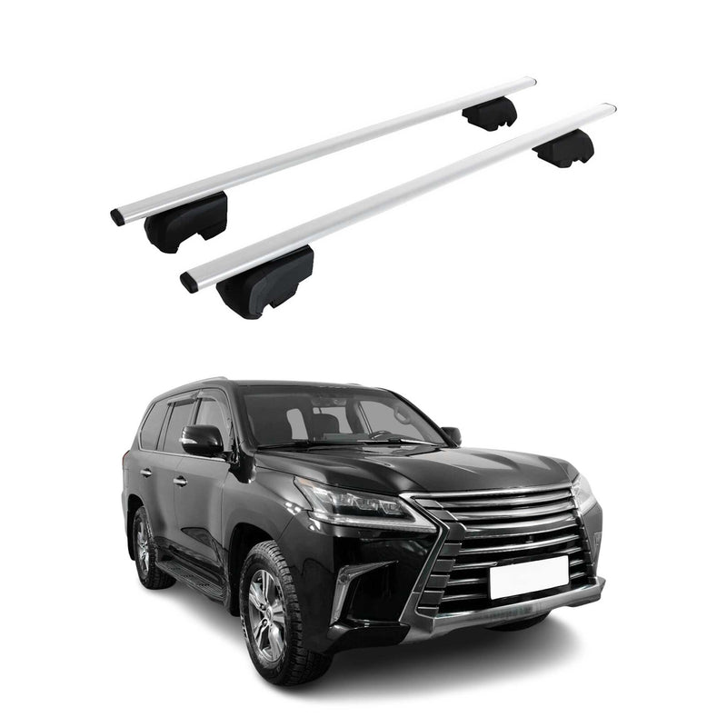 Barres de toit Transversales pour Lexus LX 570 SUV J200 2015-2021 2 pcs ABE