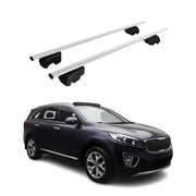 Barres de toit Transversales pour Kia Sorento 2016-2020 Fer Argent ABE