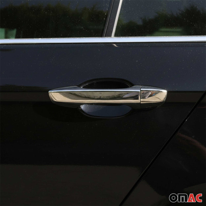 Couverture de poignée de porte pour VW Touareg 2010-2018 en Acier chromé