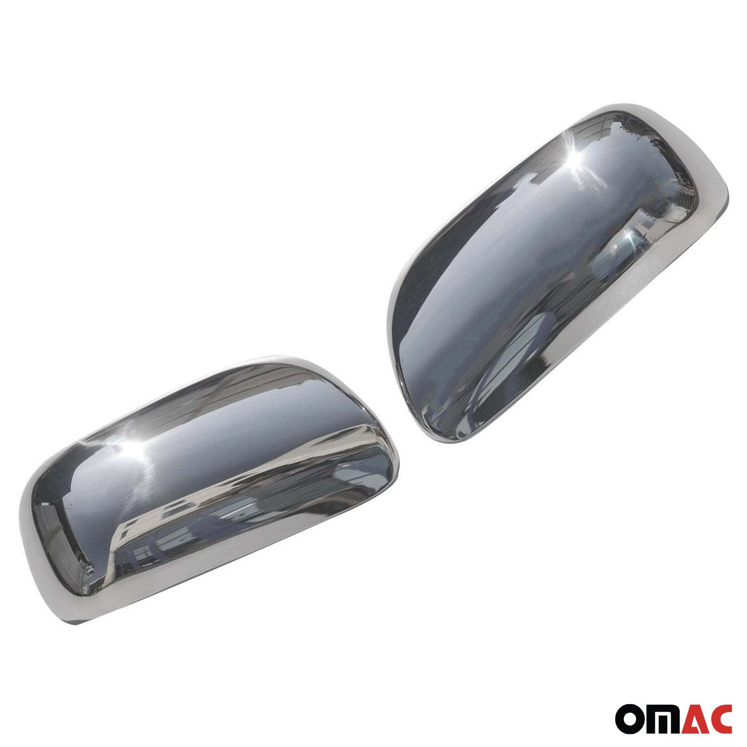 Coques de Rétroviseurs pour Toyota Corolla 2002-2007 en Acier Chromé Argent