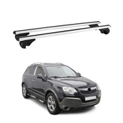 Barres de toit Transversales pour Opel Antara 2006-2017 Aluminium Argent