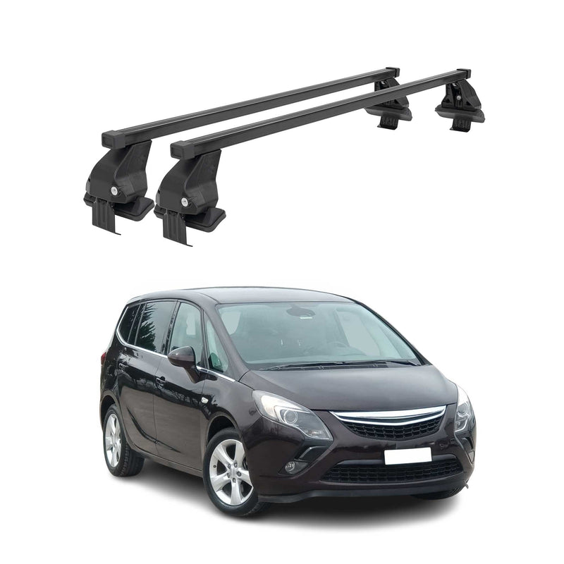 Barres Transversales Menabo pour Opel Zafira Tourer 2011-2019 Noir