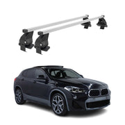 Barres de toit transversales Menabo pour BMW X2 F39 2018-2023 Acier Gris