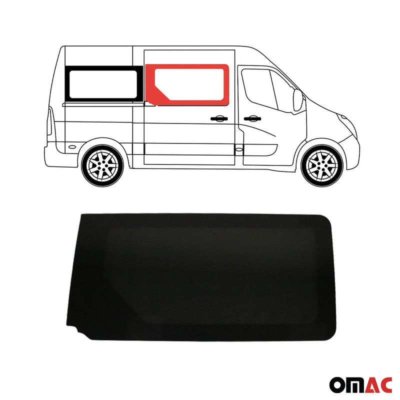 Vitre de Porte pour Opel Movano 2010-2023 Droit Avant Coulissante L1