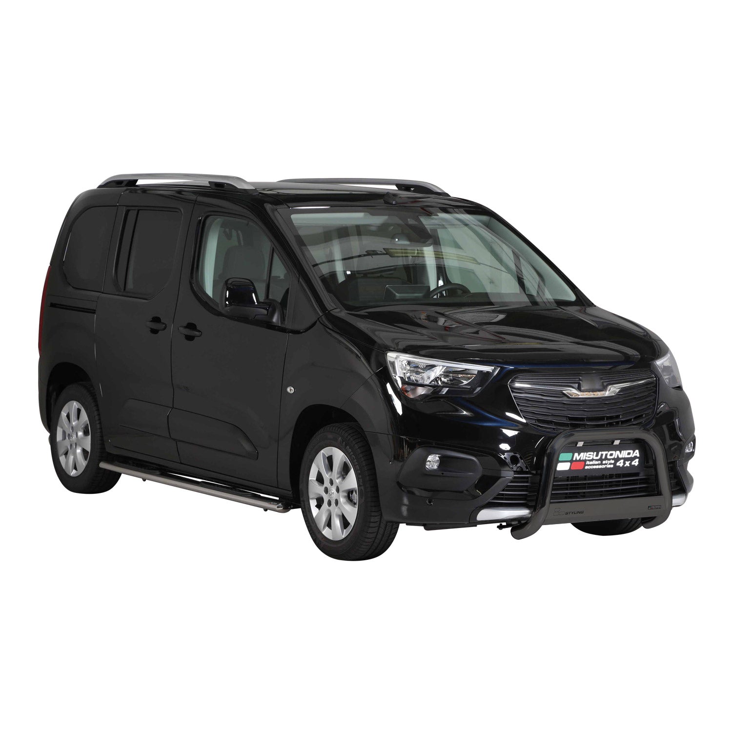 Pare-buffle Avant pour Opel Combo E 2019-2026 63 mm en Acier Noir