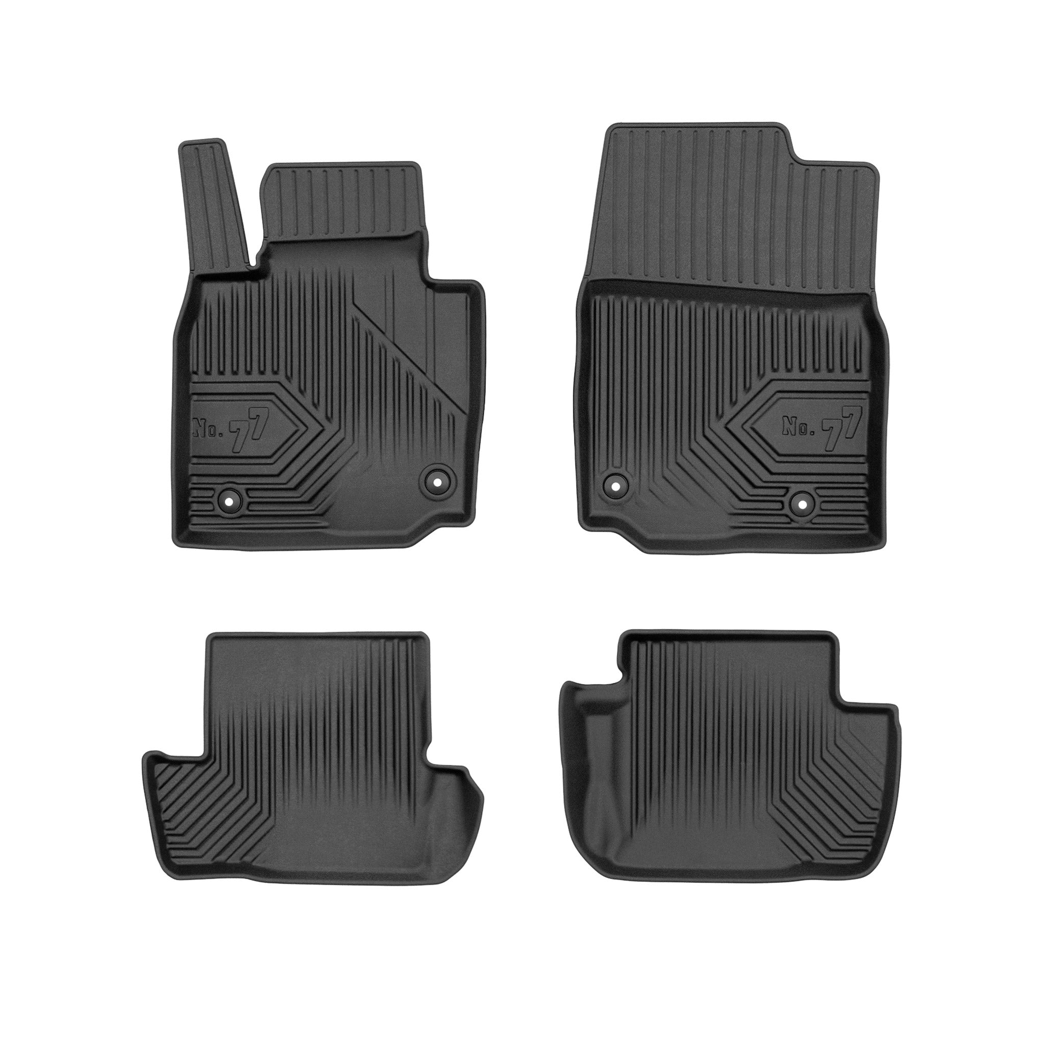 Tapis de Sol de Voiture pour Mazda MX-30 2021-2026 TPE Antidérapant Noir 4Pcs