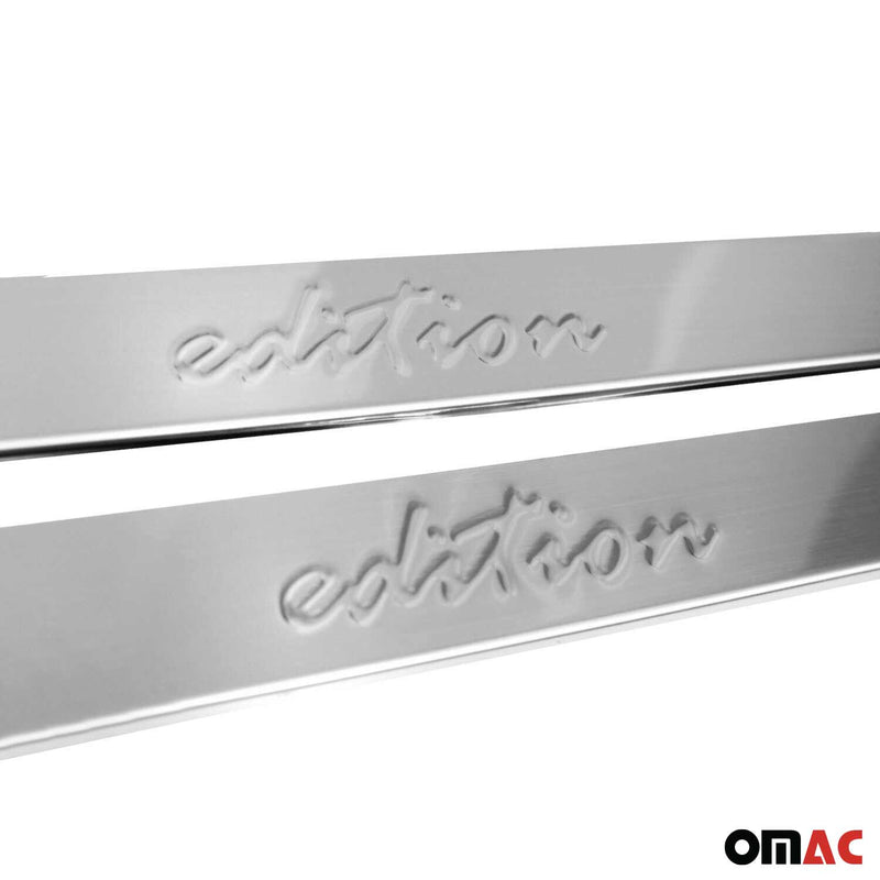 Seuils de porte pour Opel Corsa 2000-2025 Edition en acier inox Chromé