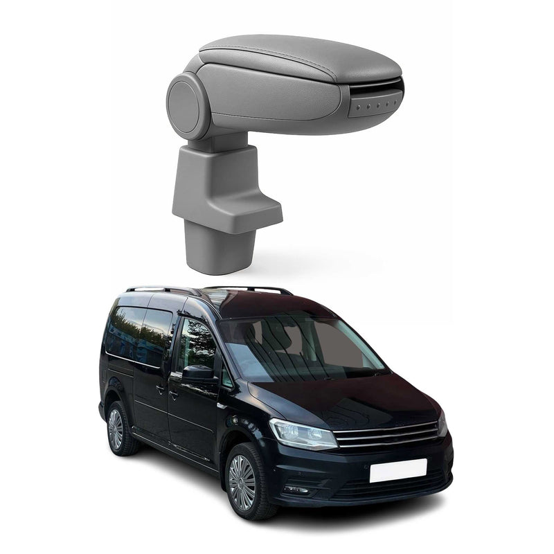 Accoudoir pour VW Caddy 2003-2020 Vinyl Abs Gris
