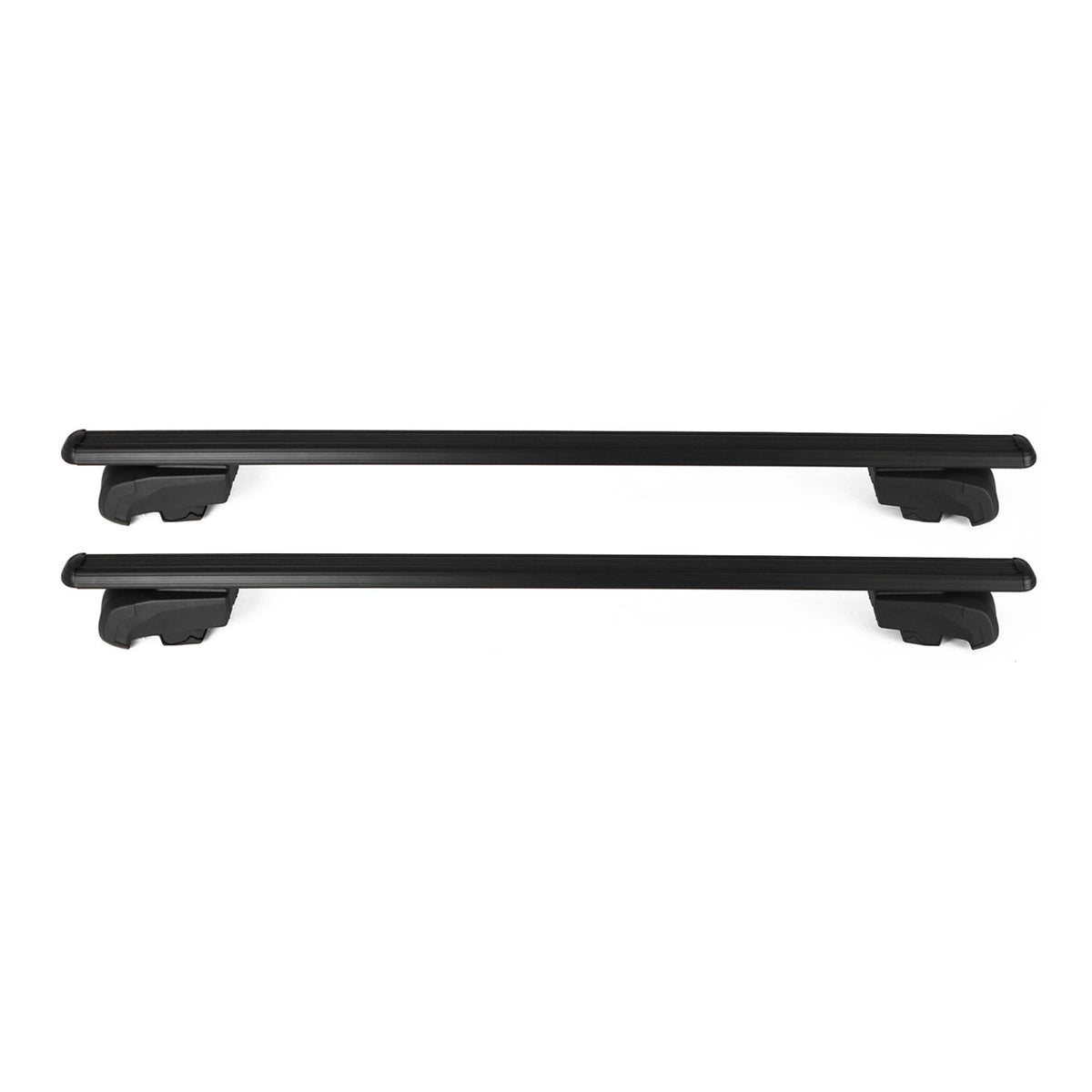 Barres de toit transversales pour Audi A6 C8 4A5 Break 2018-2024 2Pcs Alu Noir