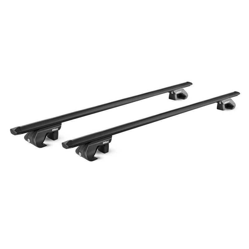 Barres de toit transversales TÜV pour Kia Rio Break DC 2000-2005 Alu Noir 2x