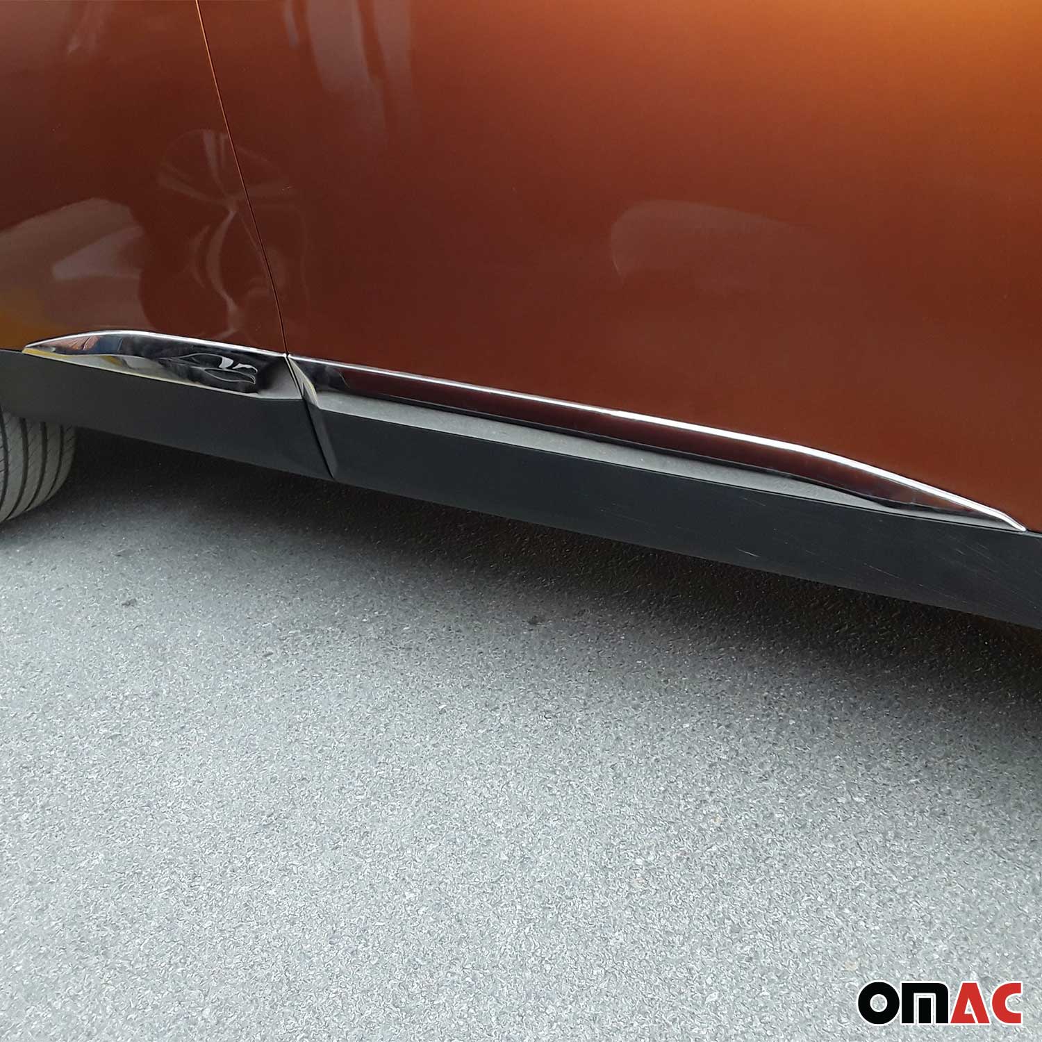 Garniture Baguette de porte latérale pour Peugeot 2008 2019-2025 acier inox 4Pcs