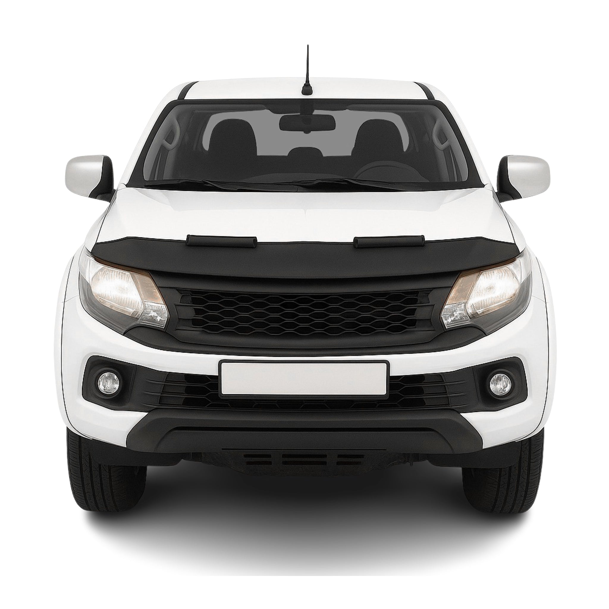 Protège Capot pour Fiat Fullback 2016-2019 Masque de voiture vinyle Noir
