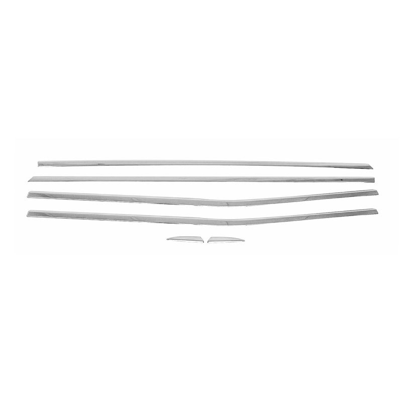 Baguettes pour contour latérales pour Renault Megane IV 2016 inox chrome