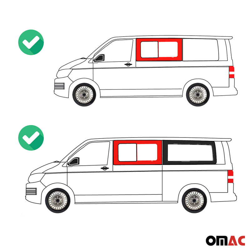 Vitre de Porte pour VW T6 T6.1 2015-2024 L1 L2 Avant Gauche Pas pour coulissante