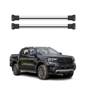 Barres De Toit Transversales pour Ford Ranger 2022-2026 Alu Gris 2x