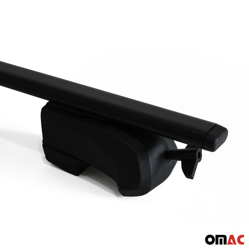 Barres de toit Transversales pour Kia Seltos 2020-2023 Fer Noir ABE