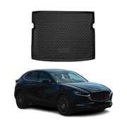 OMAC Tapis De Coffre pour Mazda CX-30 2019-2025 en caoutchouc Noir