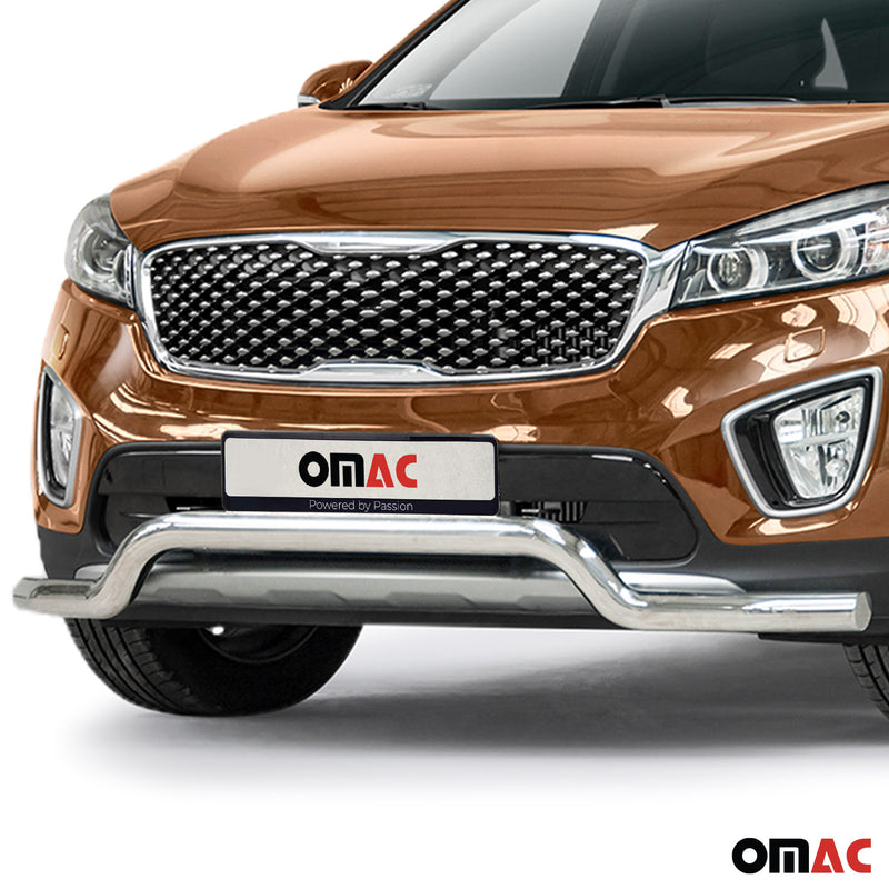 Pare-Buffle Avant Pour Kia Sorento 2015-2018 Acier Inoxydable Argent