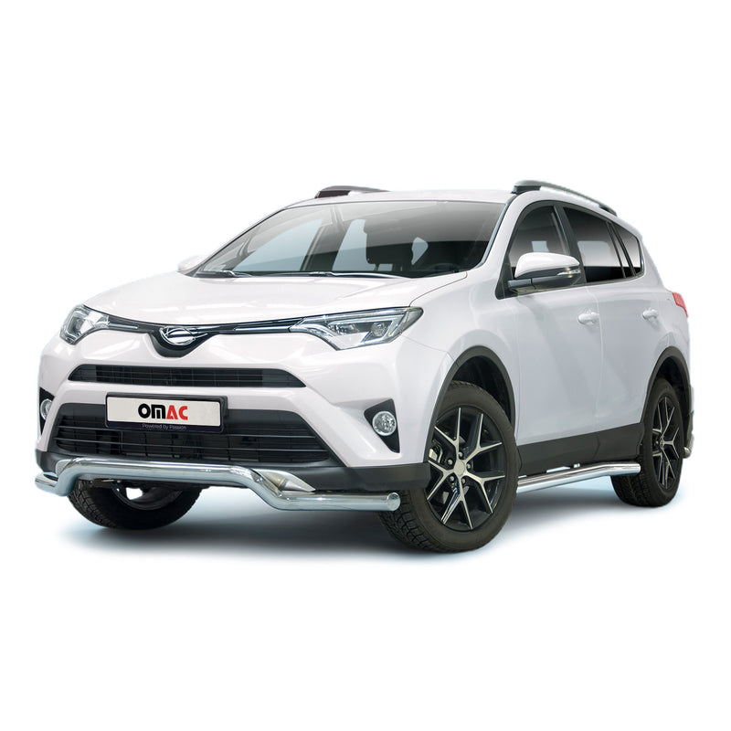 Pare-Buffle Avant Pour Toyota RAV4 2015-2018 Acier Inoxy Argent