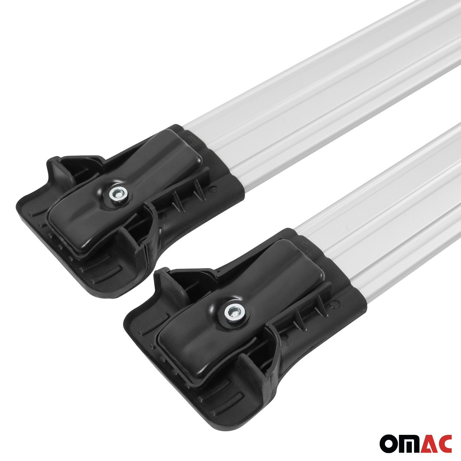 Barres de toit transversales pour Mercedes EQB X243 2022-2026 Aluminium Gris 2x