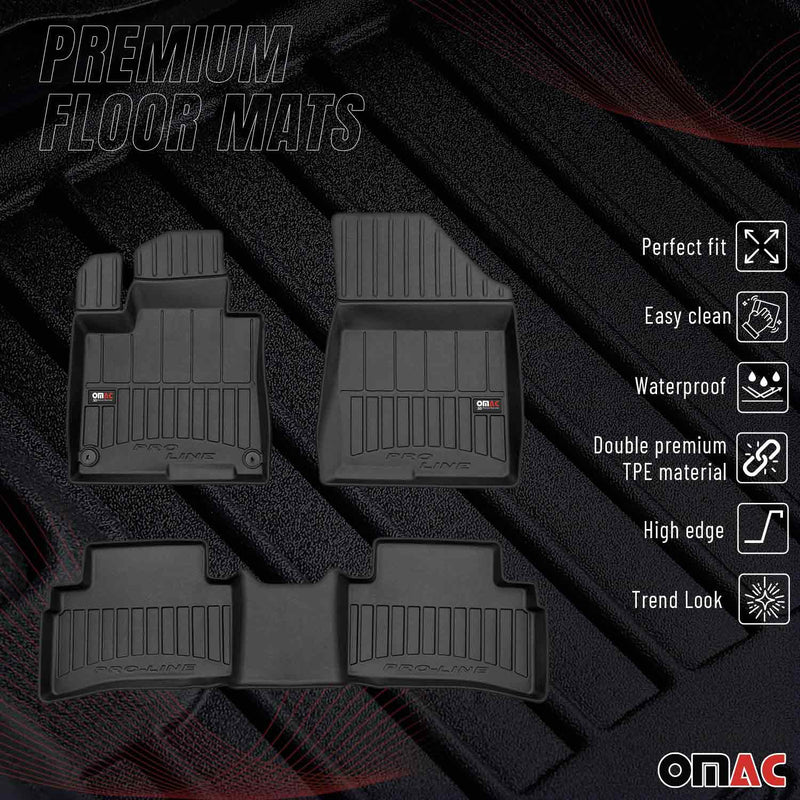 OMAC Tapis de sol en caoutchouc pour KIA Sportage 5 2021-2025 Noir Premium
