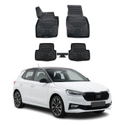 Tapis de sol pour Seat Arona Ibiza 2017-2027 Noir 3D en Caoutchouc TPE 4Pcs