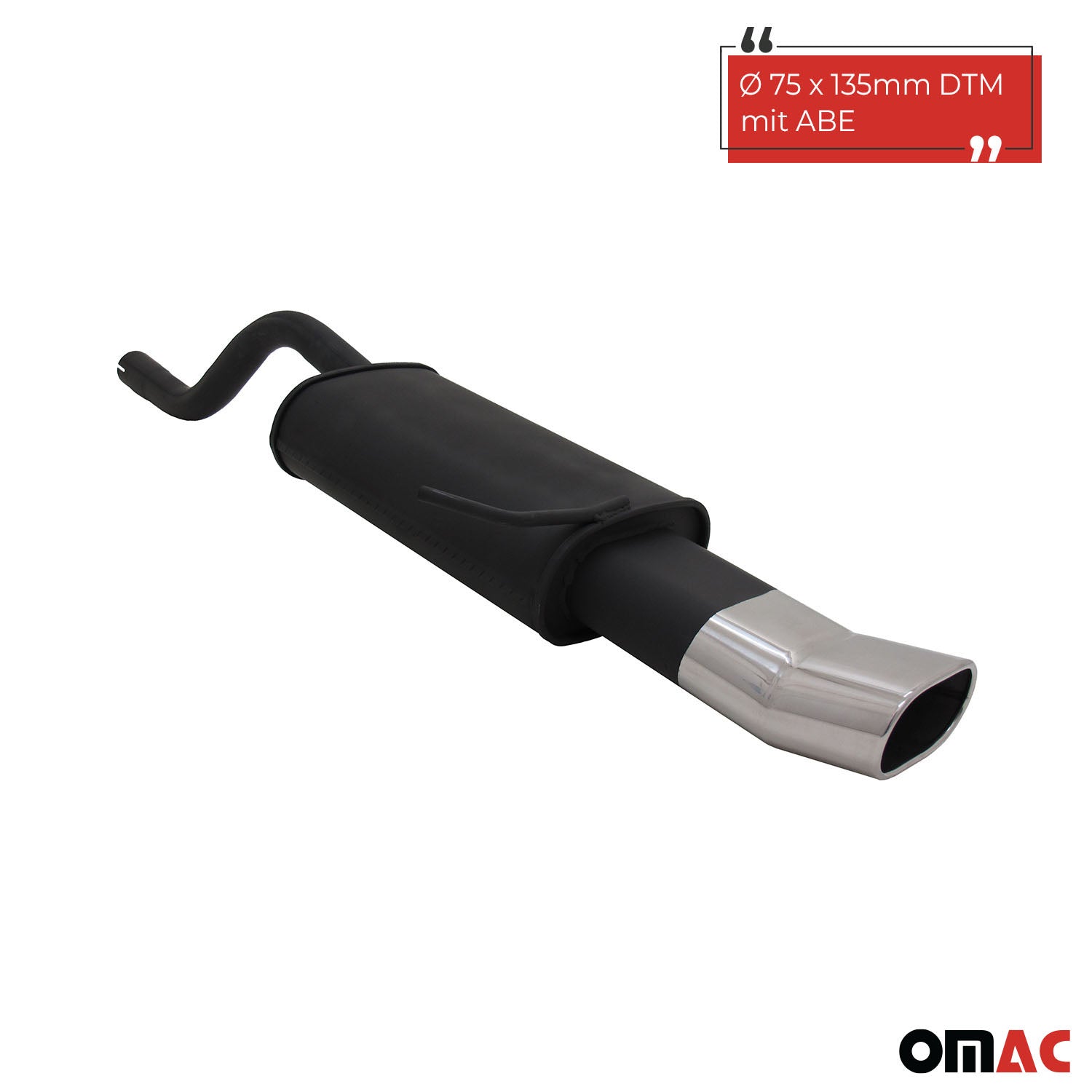 Échappement arrière sport Novus pour Renault Clio 2 135x75mm DTM avec ABE