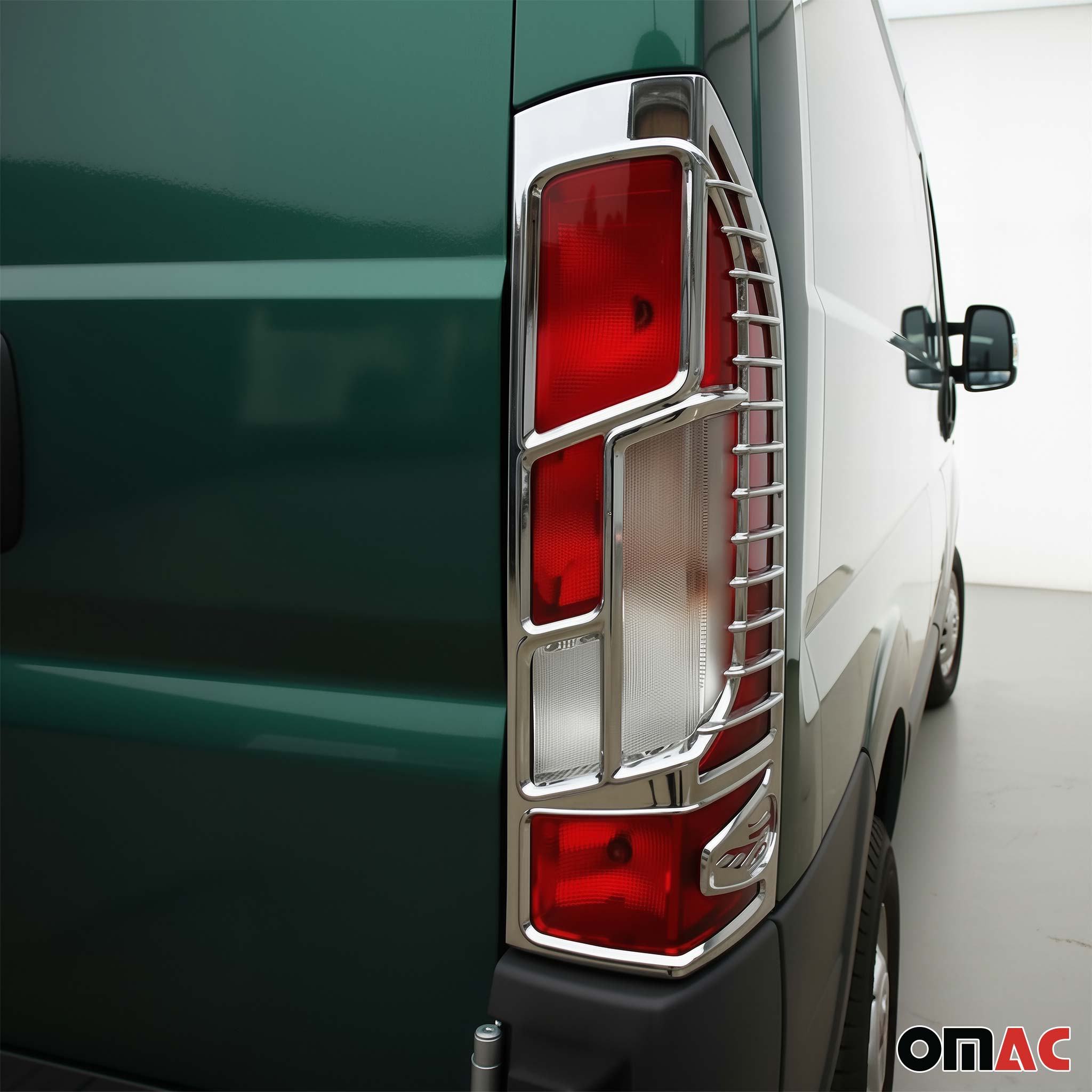 Cadre de Feu Stop Arrière pour Fiat Ducato 2014-2026 ABS Chromé 2 Pcs