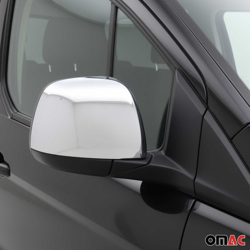 Coques de Rétroviseurs pour Ford Transit Connect 2013-2018 Pre-FL en ABS Argent