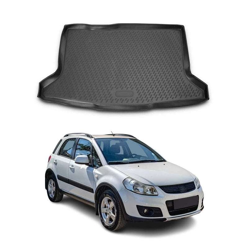 Tapis de Coffre pour Suzuki SX4 2007-2014 Classic en caoutchouc TPE 3D Noir 1Pcs