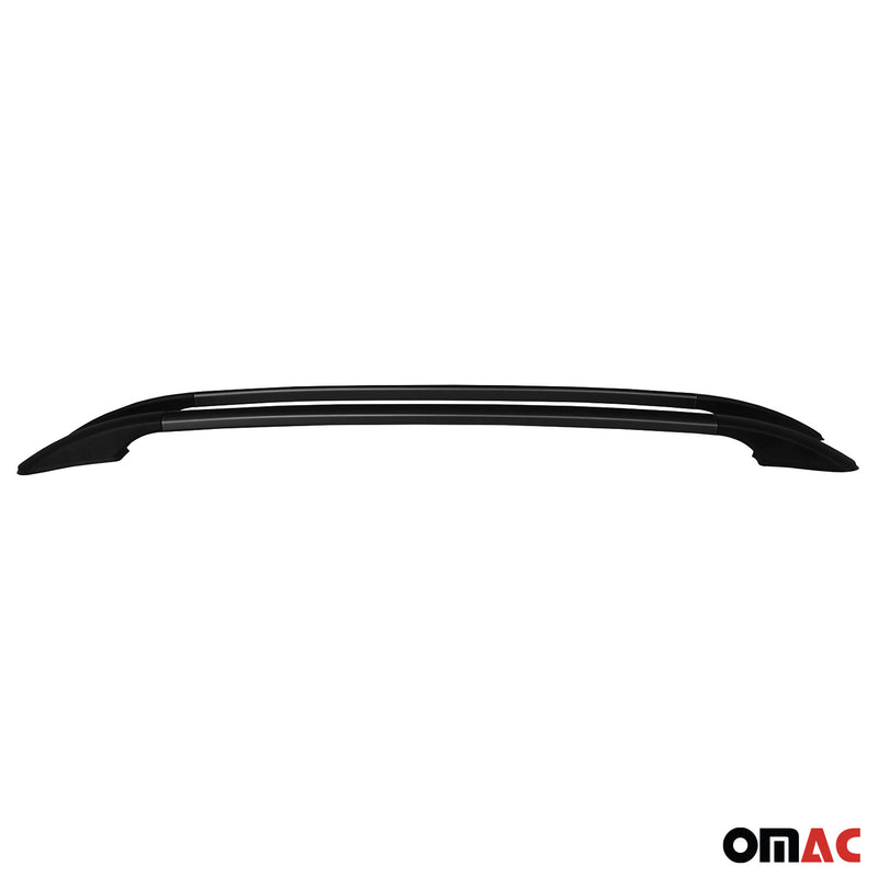 Barres de toit longitudinales pour Opel Crossland X 2017-2021 en alu noir