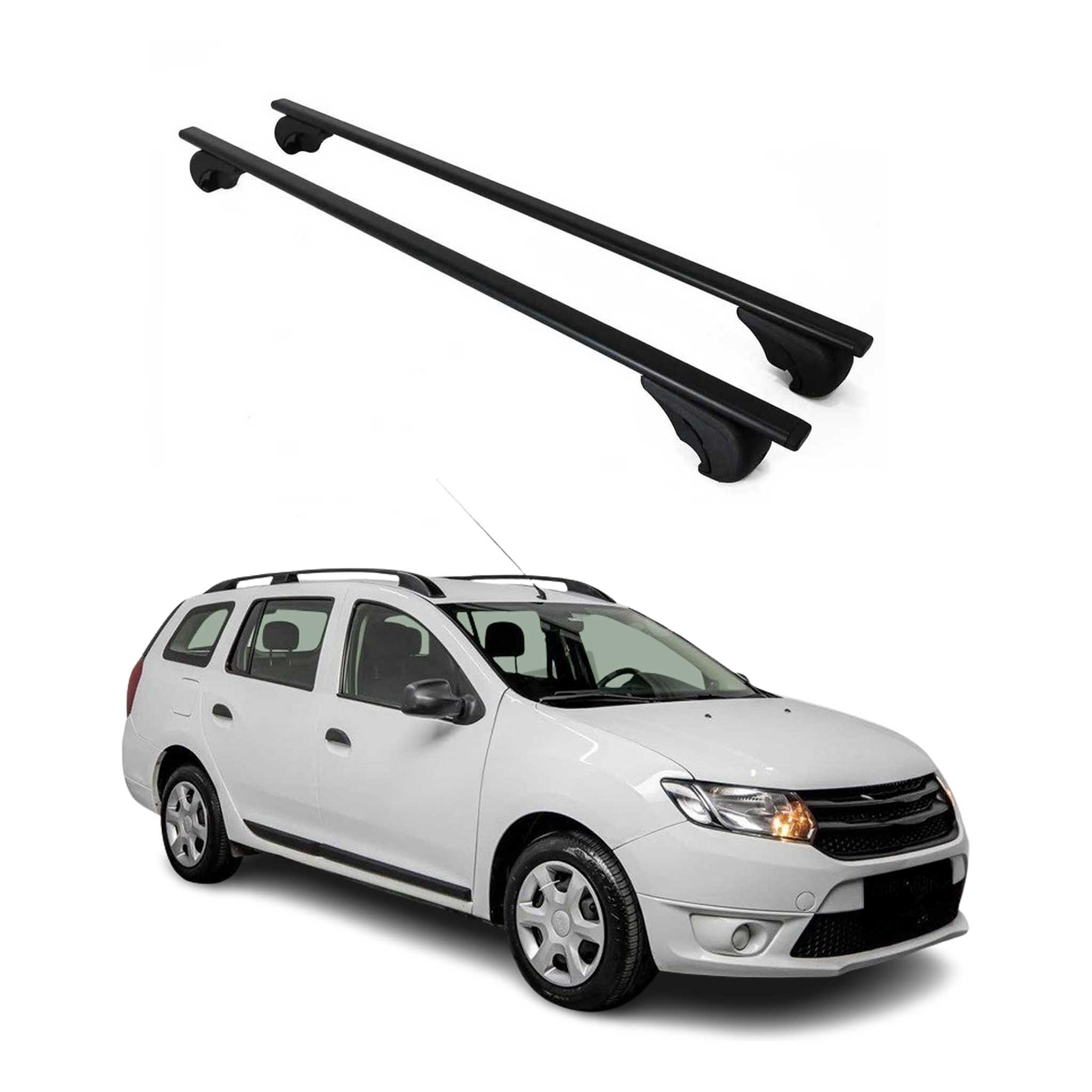 Barres de toit Transversales pour Dacia Logan 2012-2020 Fer Noir