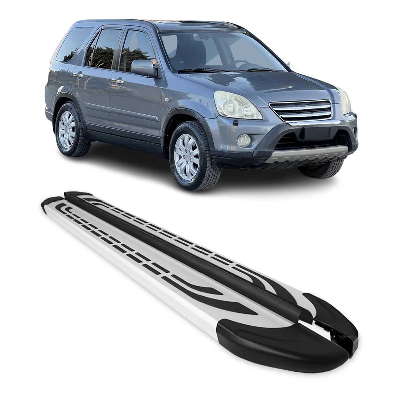 Marchepieds Latéraux pédale pour Honda CR-V 2002-2006 Aluminium Gris 2Pcs