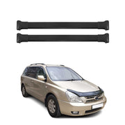 OMAC Barres de toit en aluminium pour Kia Carnival II 2006-2014 Noir 2Pcs