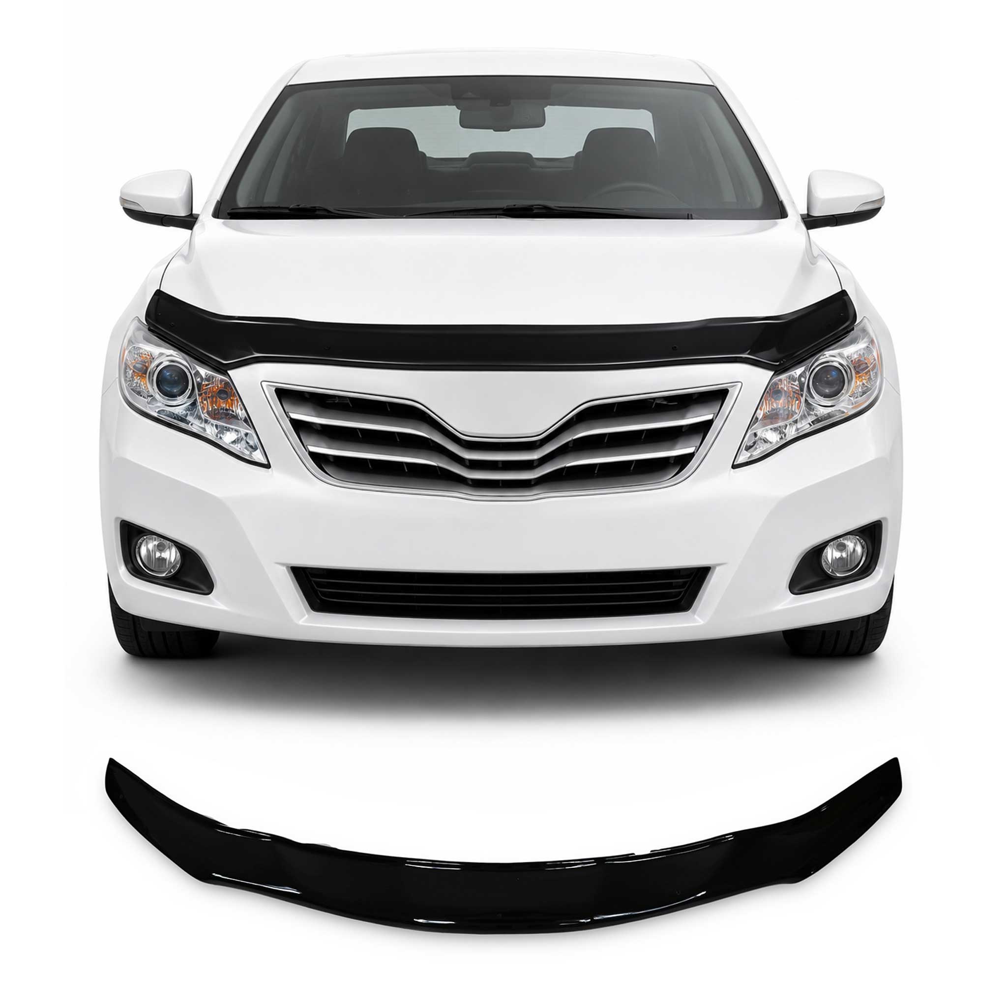Deflecteurs d'air capot de voiture pour Toyota Camry 2011-2017 Acrylique Noir