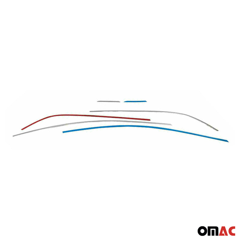 Baguettes pour contour Latérales pour Renault Megane 2015-2020 inox chrome