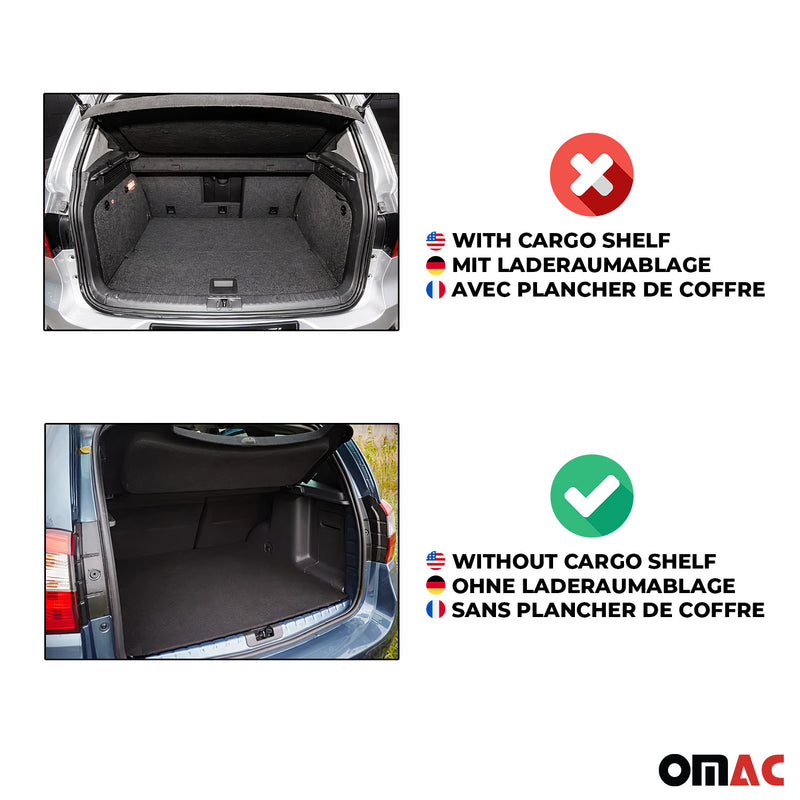 OMAC Tapis De Coffre en caoutchouc pour Citroen C5 2008-2017 Noir Premium