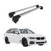 Barres De Toit Transversales pour BMW Serie 5 Break G31 2017-2023 Alu Gris 2Pcs
