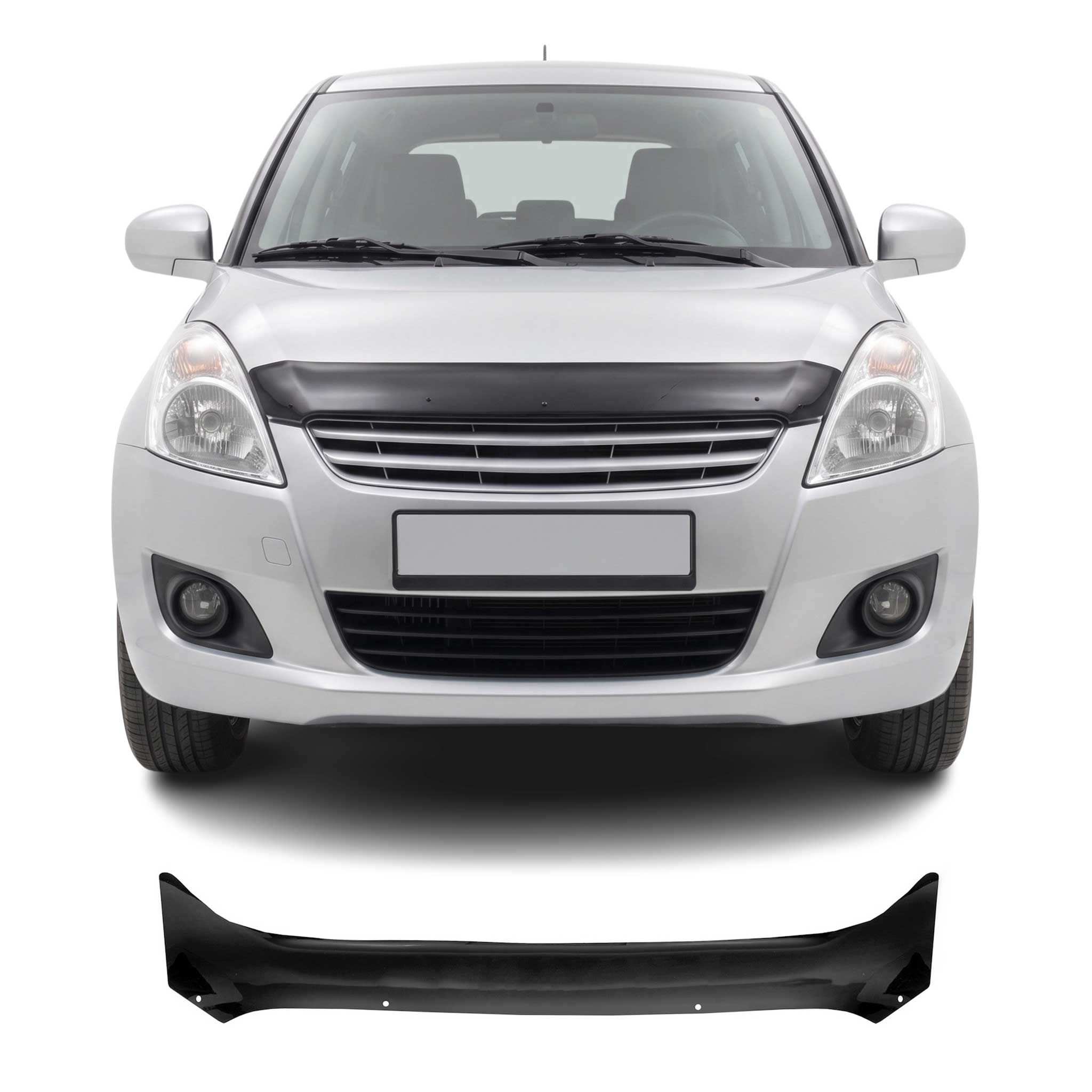 Deflecteurs d'air capot de voiture pour Suzuki Swift 2010-2017 Acrylique Noir