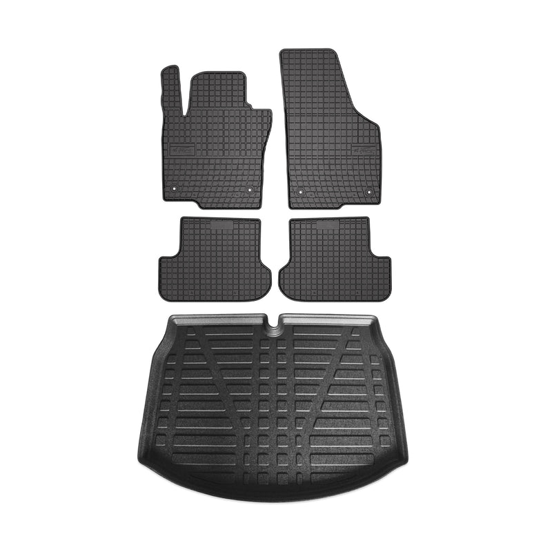 Kit Tapis de sol et coffre pour VW Beetle 2011-2019 TPE Noir