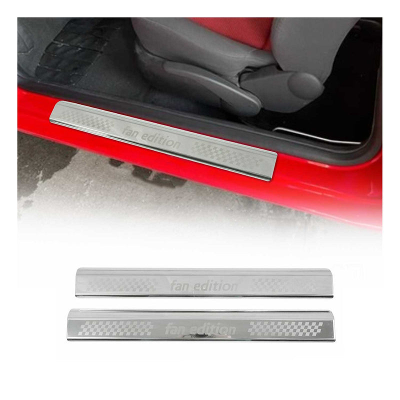 Seuils de porte pour VW Polo 2009-2017 inox chromés 2x