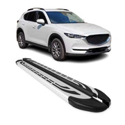 Marchepieds Latéraux pédale pour Mazda CX-5 2017-2025 Aluminium Gris 2Pcs