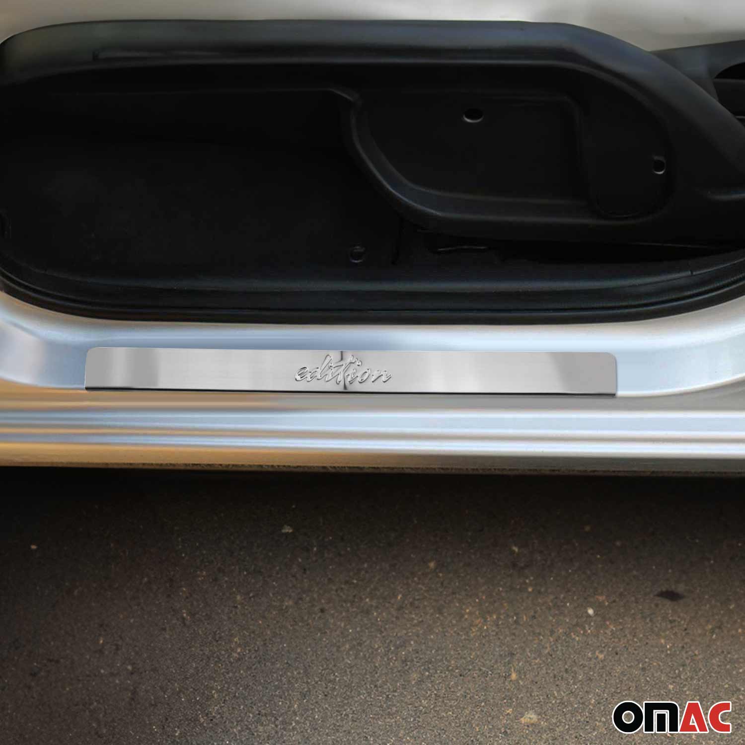Seuils de porte pour Opel Corsa 2000-2026 Edition en acier inox Chromé