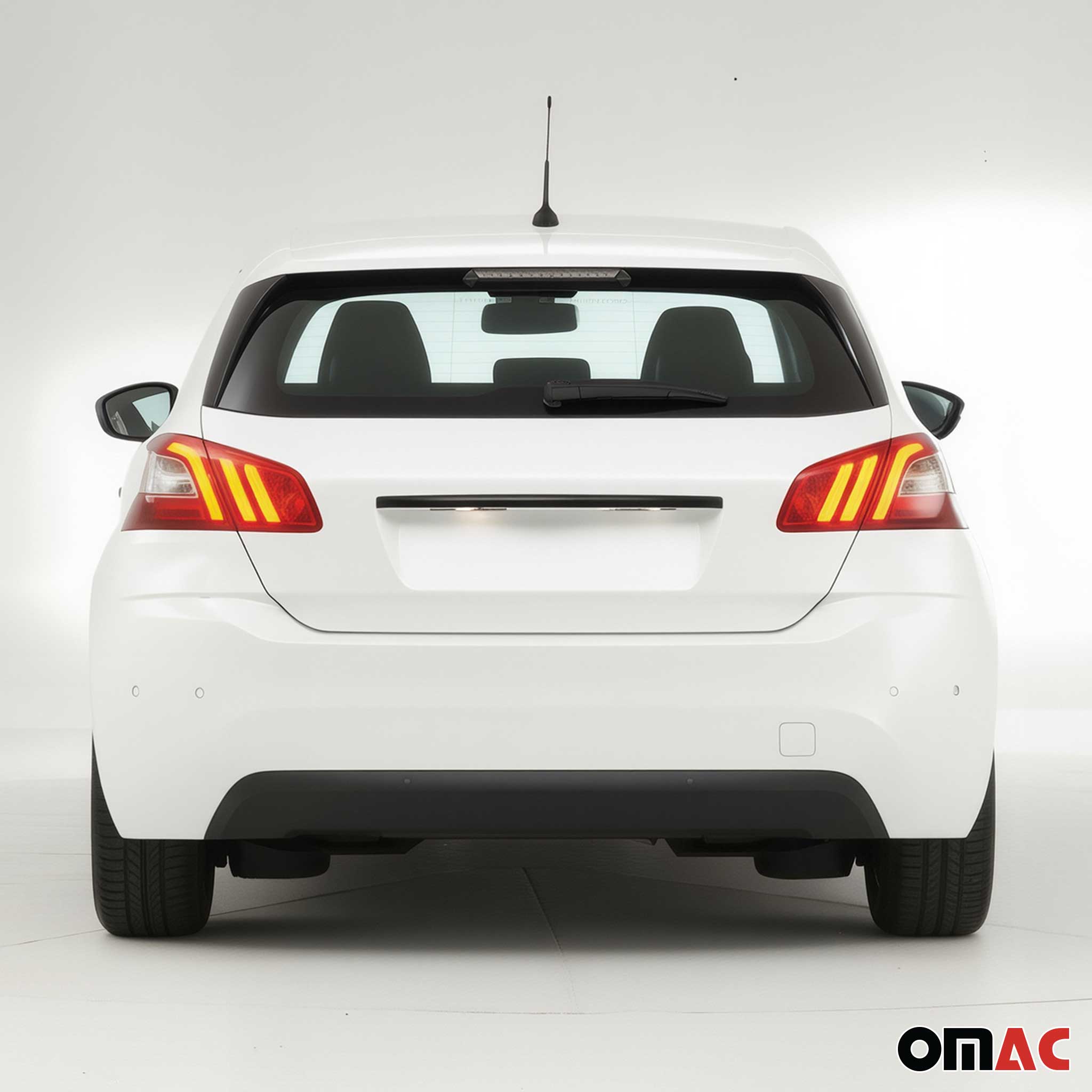 Poignée de Coffre Arrière pour Peugeot 308 2014-2021 acier inox foncé