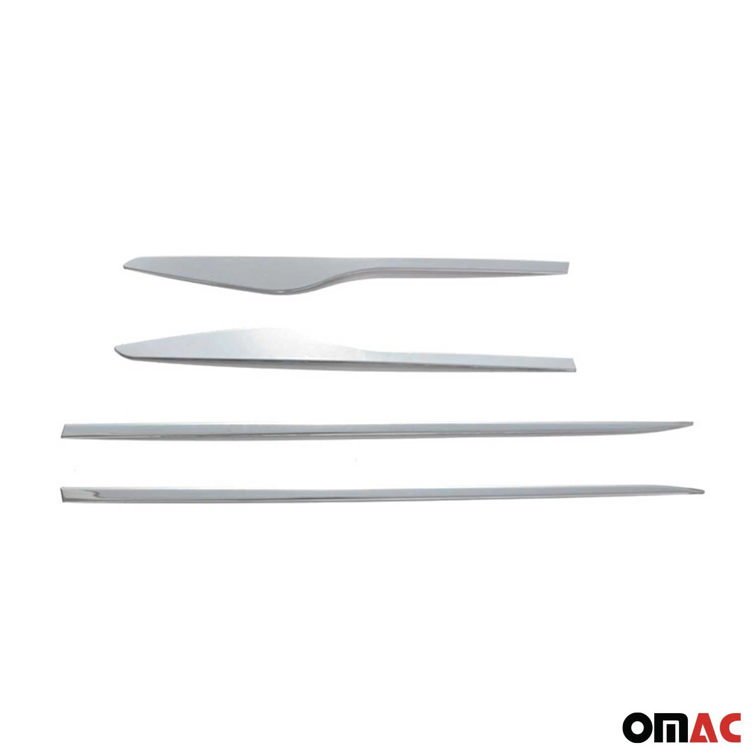 Garniture Baguette de porte latérale pour Renault Clio 2012-2019 acier inox 4Pcs